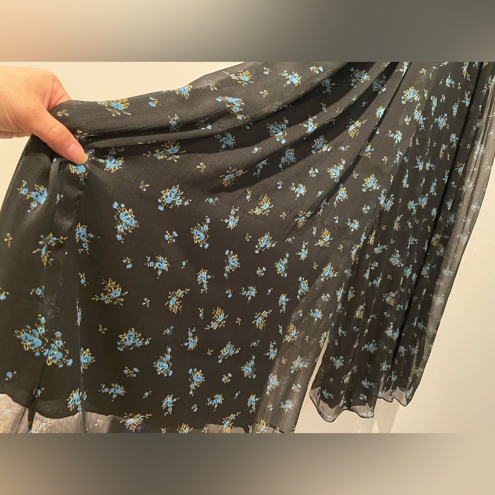 Free People Black Floral Wide Leg Jumpsuit - Picture 7 of 10